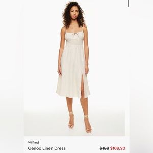 Aritzia wilfred linen dress